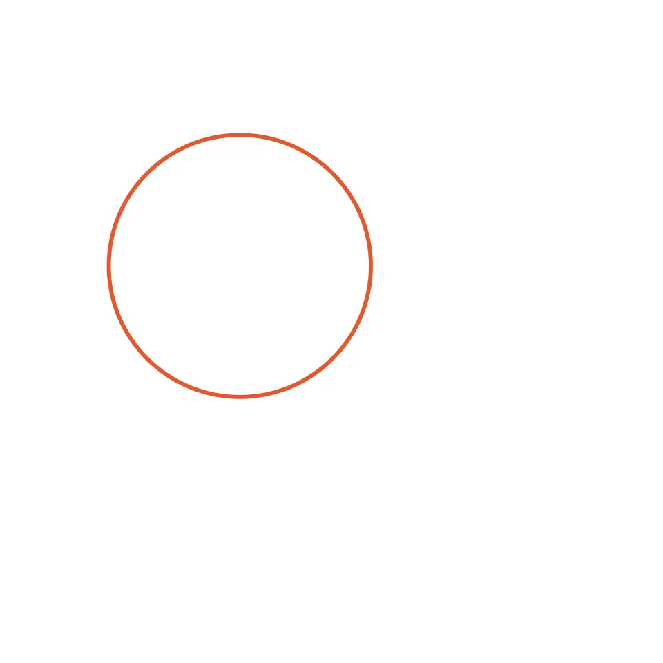 How to draw a reindeer, step 1: Draw a big round head.