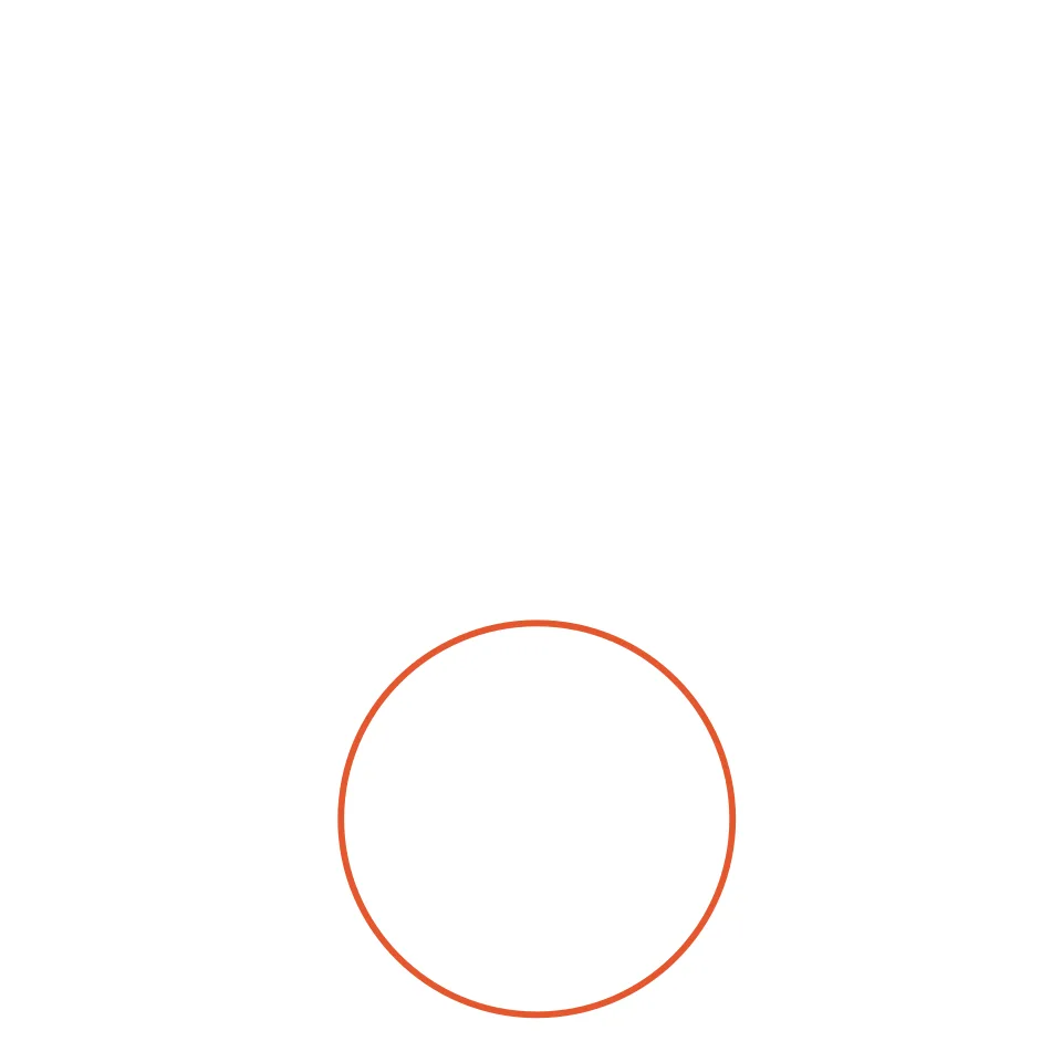 How to draw a snowman, step 1: Draw a big round snowball at the bottom.