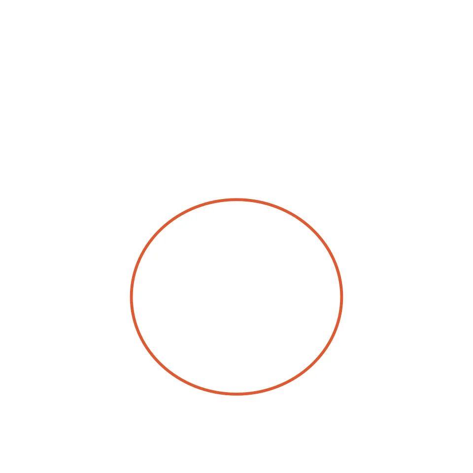 How to draw a turkey, step 1: Draw a big round body.