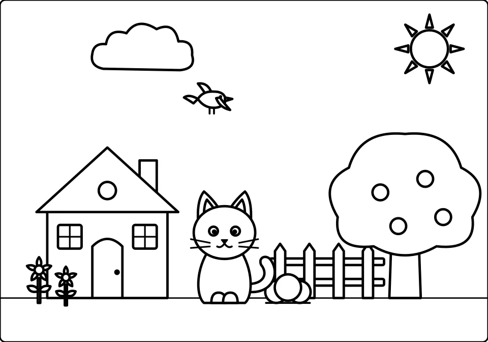 Afternoon on the Farm Spot the Difference (7 Differences) — picture A