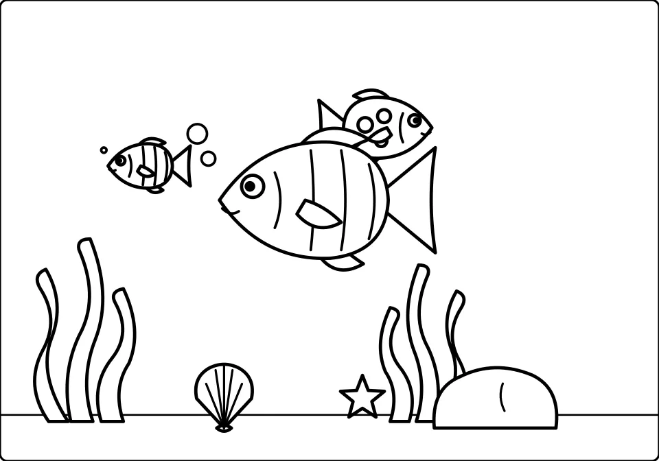 Under the Sea Spot the Difference (10 Differences) — picture A