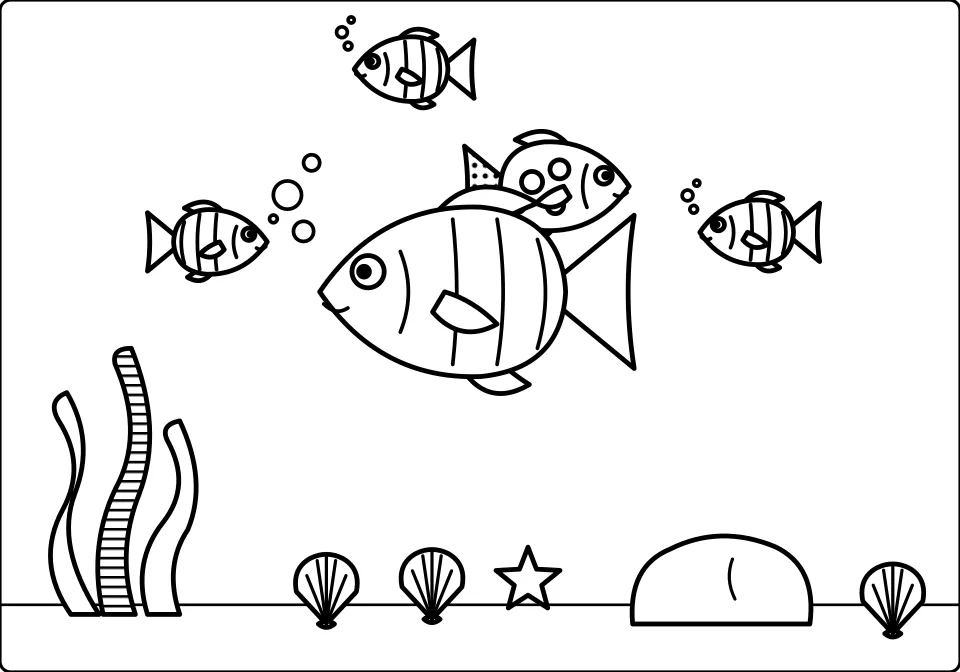 Under the Sea Spot the Difference (10 Differences) — picture B