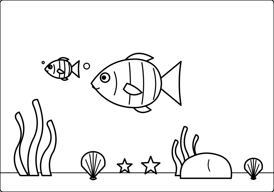Under the Sea Spot the Difference (5 Differences) — picture B